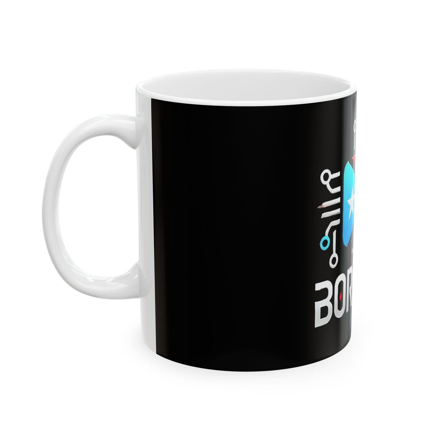 Ceramic Mug - BORICUA AI Coffee Cup (11oz, 15oz)